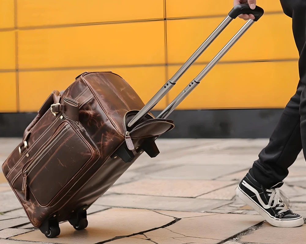 four wheel luggage trolley