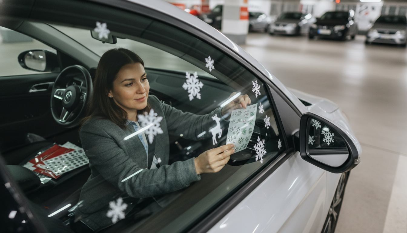 Christmas Window Stickers: Inside or Outside Placement?