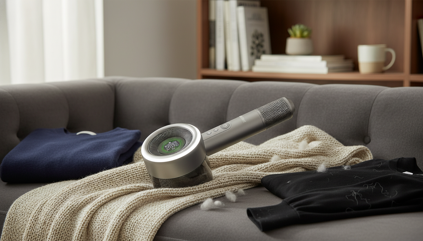 4000mAh Lint Remover: LED Light, LCD, 5 Speeds