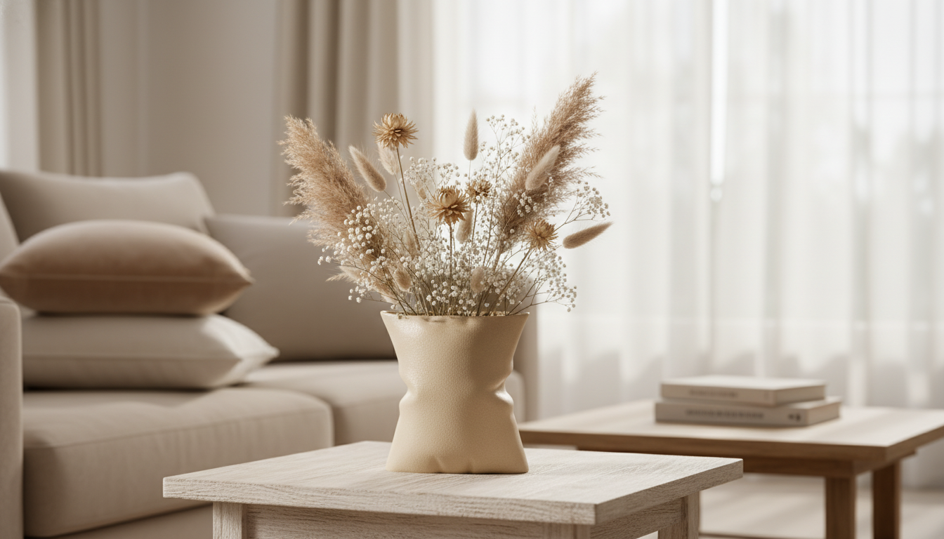 Beige Pillow Ceramic Vase: Styling Ideas for Modern Homes
