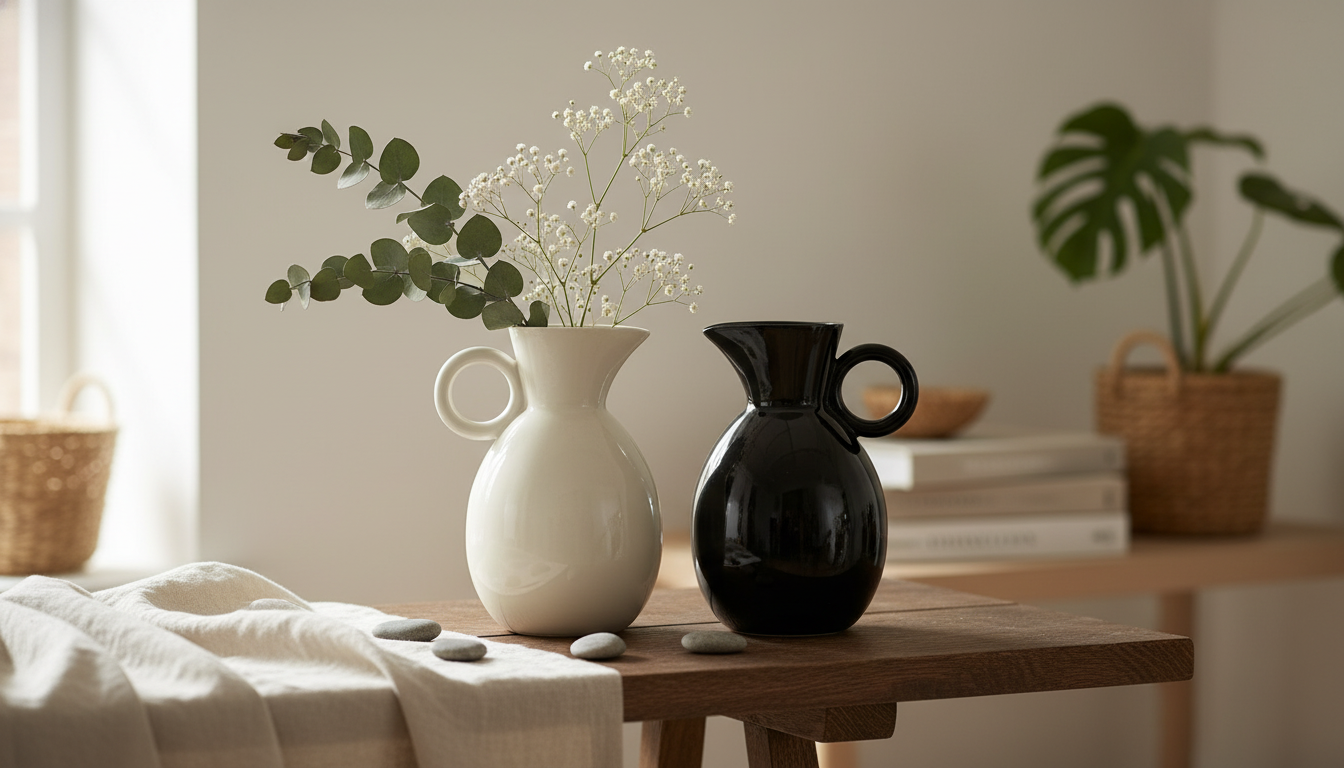 Style a Ceramic Handle Vase: Modern Table & Shelf Tips