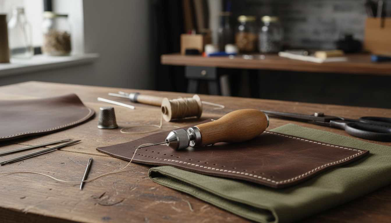 Heavy-Duty Leather & Canvas Hand Sewing Kit Guide