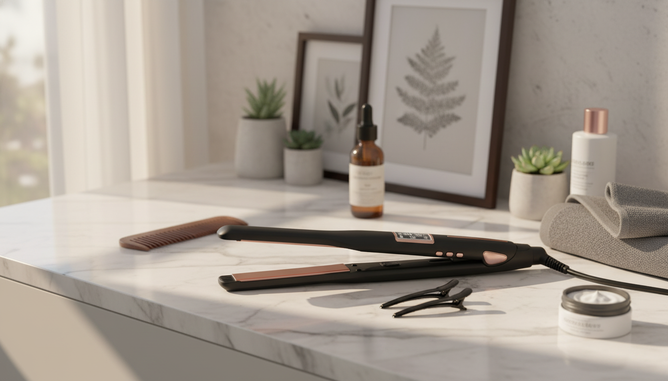 Mini Titanium Curler-Straightener: Short Hair + Beard