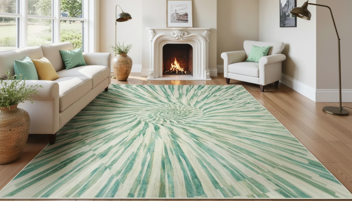 Soft Swirl Rugs: Placement, Sizing & Easy Care Tips