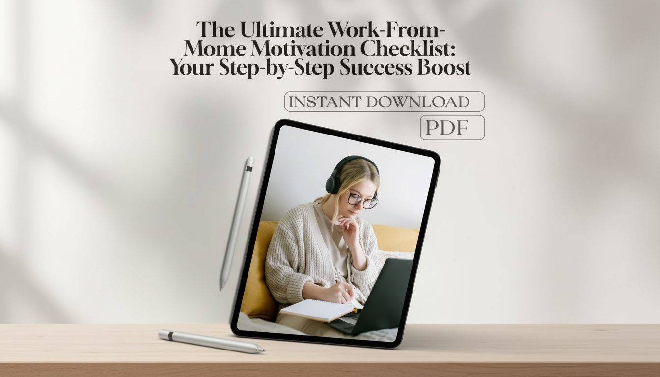 Work-From-Home Motivation Checklist for Daily Focus