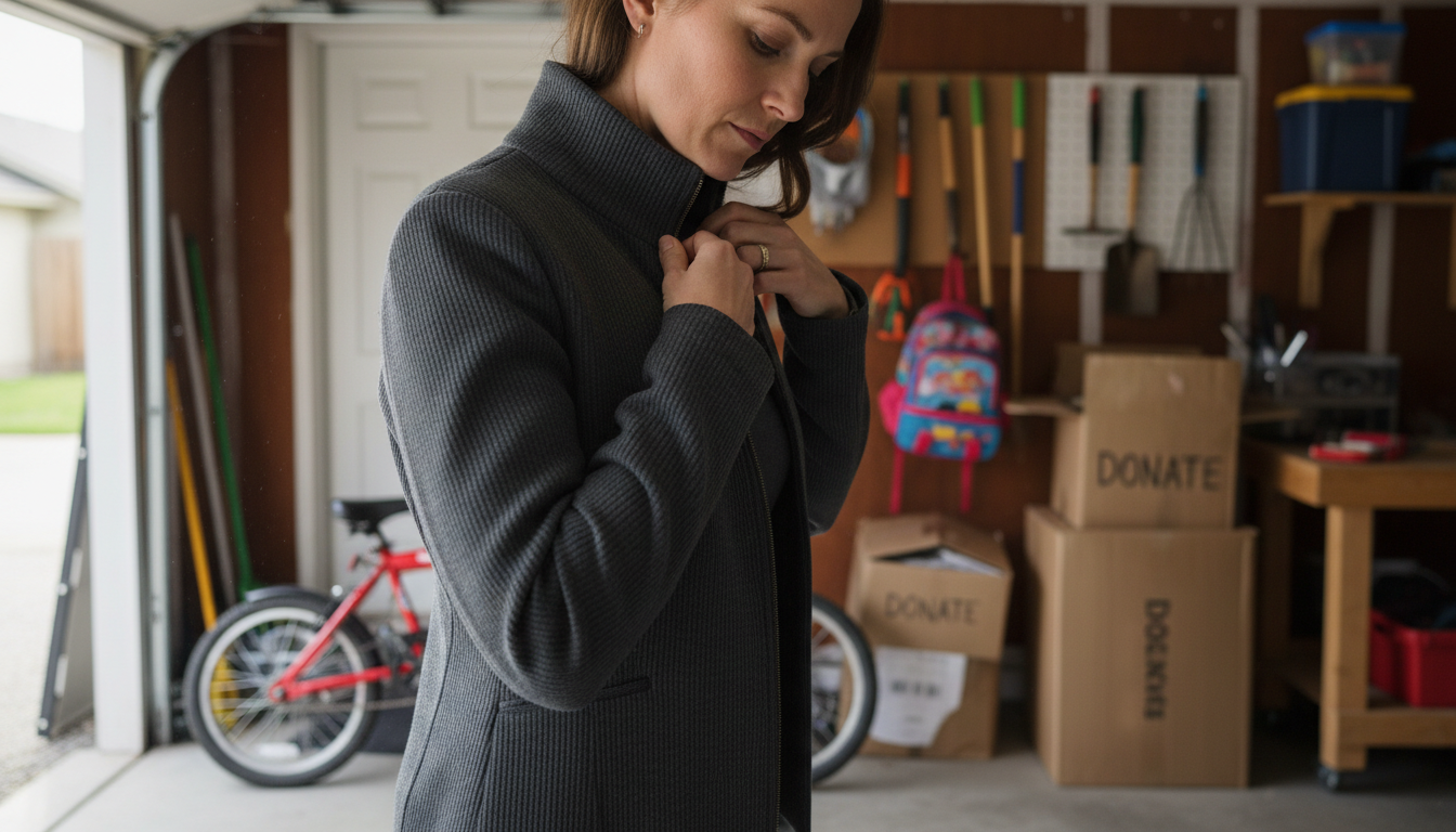 Zip Turtleneck Blazer Fit: Shoulders & Chest Guide