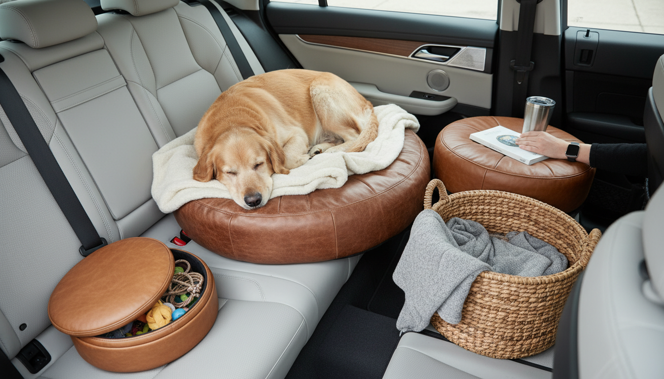 Round Leather Ottomans: Seating, Storage & Style Uses