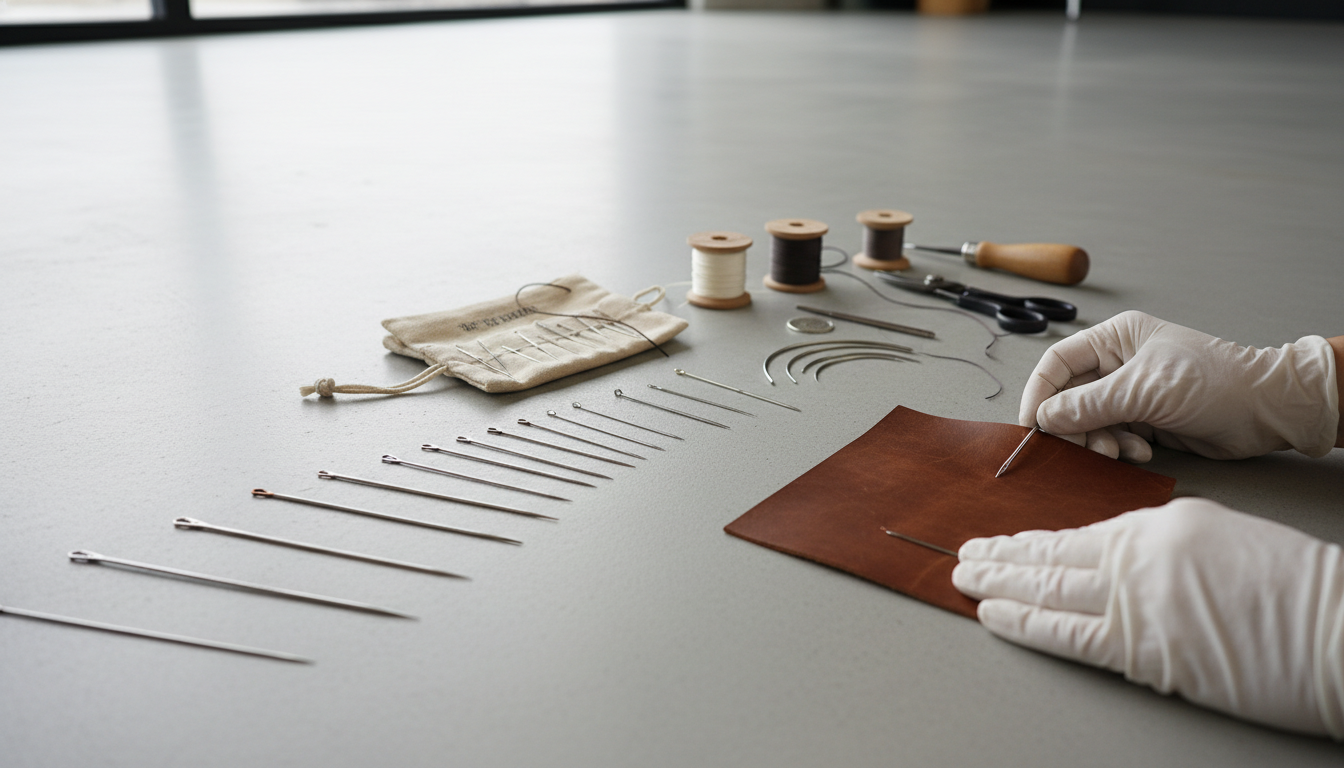 Best Needles for Hand-Sewing Leather (Type + Size)