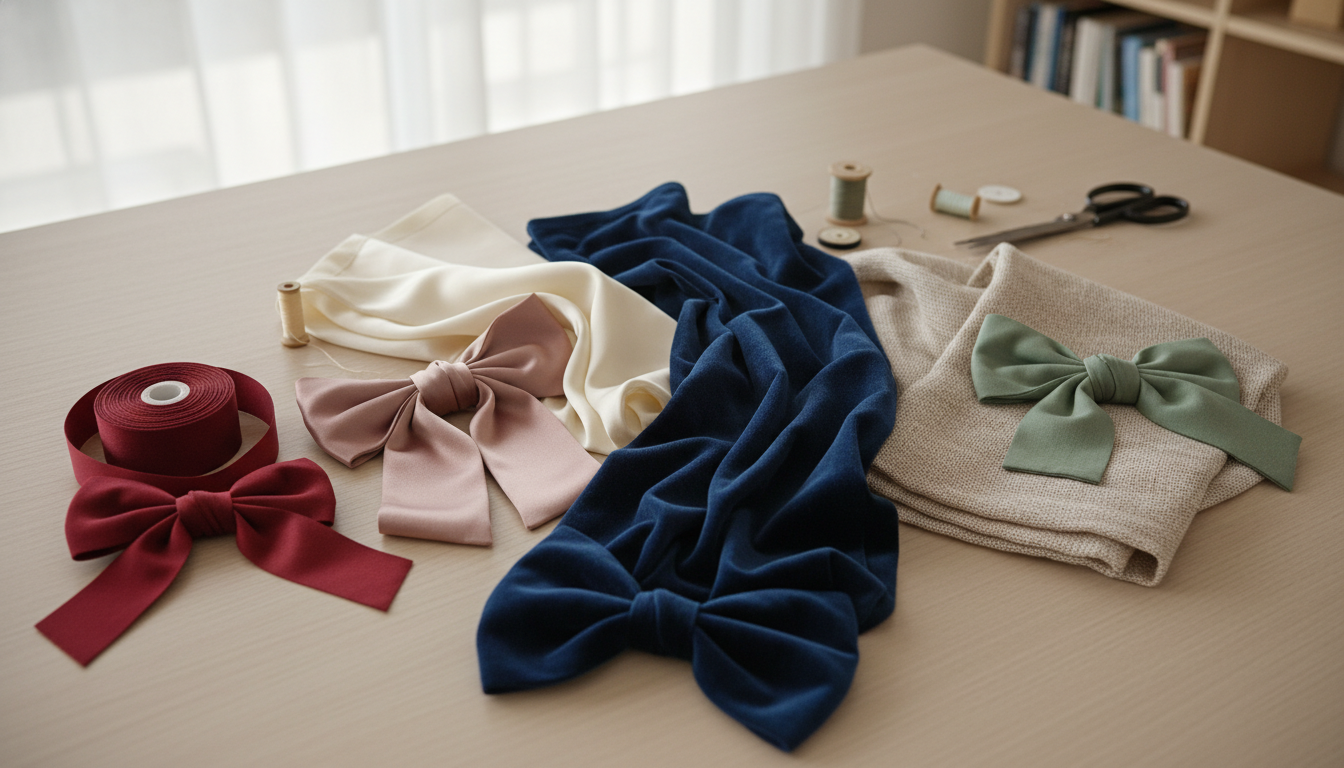 Best Fabrics for Bows: Grosgrain, Satin, Velvet & Cotton