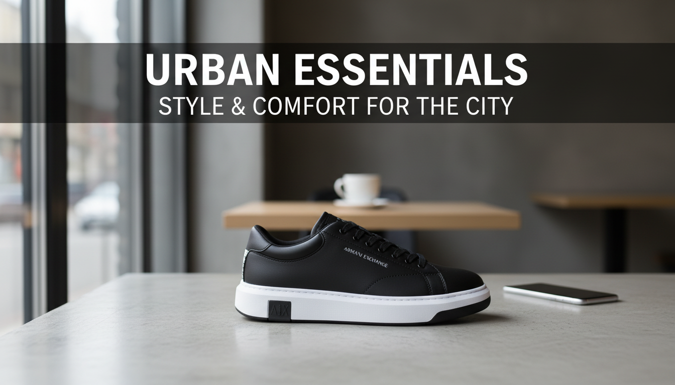 Armani Exchange Men’s Black Leather Sneakers Review