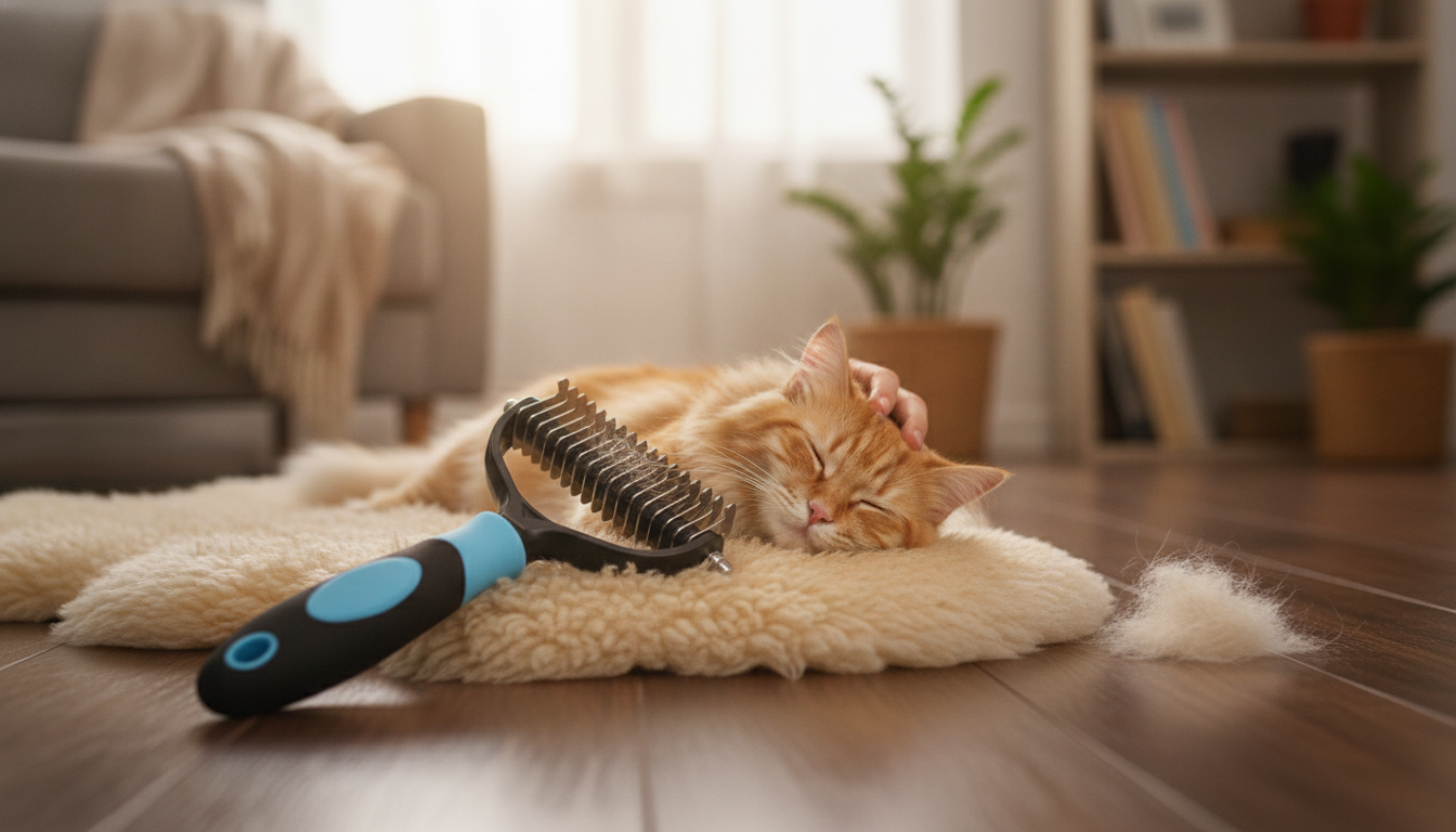Dual-Sided Pet Grooming Comb: Deshedding Without Tugging