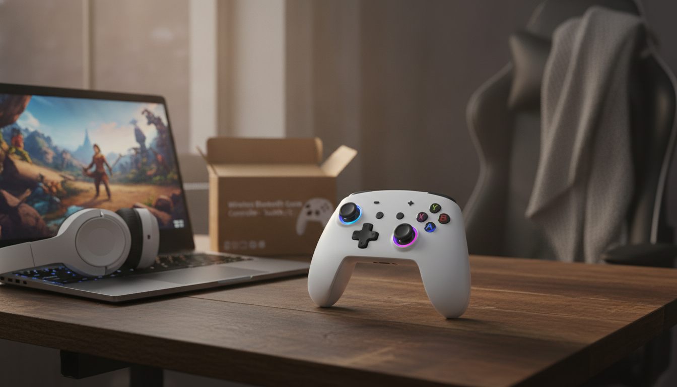 LED Backlit Bluetooth Controller for Switch & PC