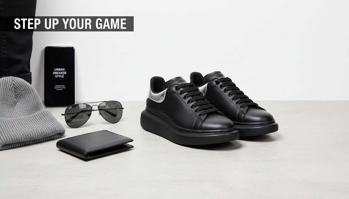 McQueen Chunky-Sole Calfskin Sneakers: Fit, Care, Style