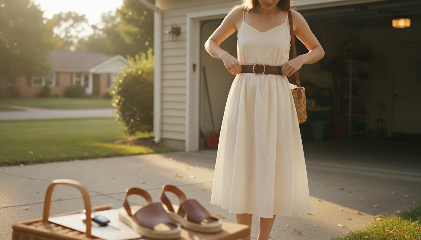 Coffee-Brown Belt Styling Tips to Define Your Waist