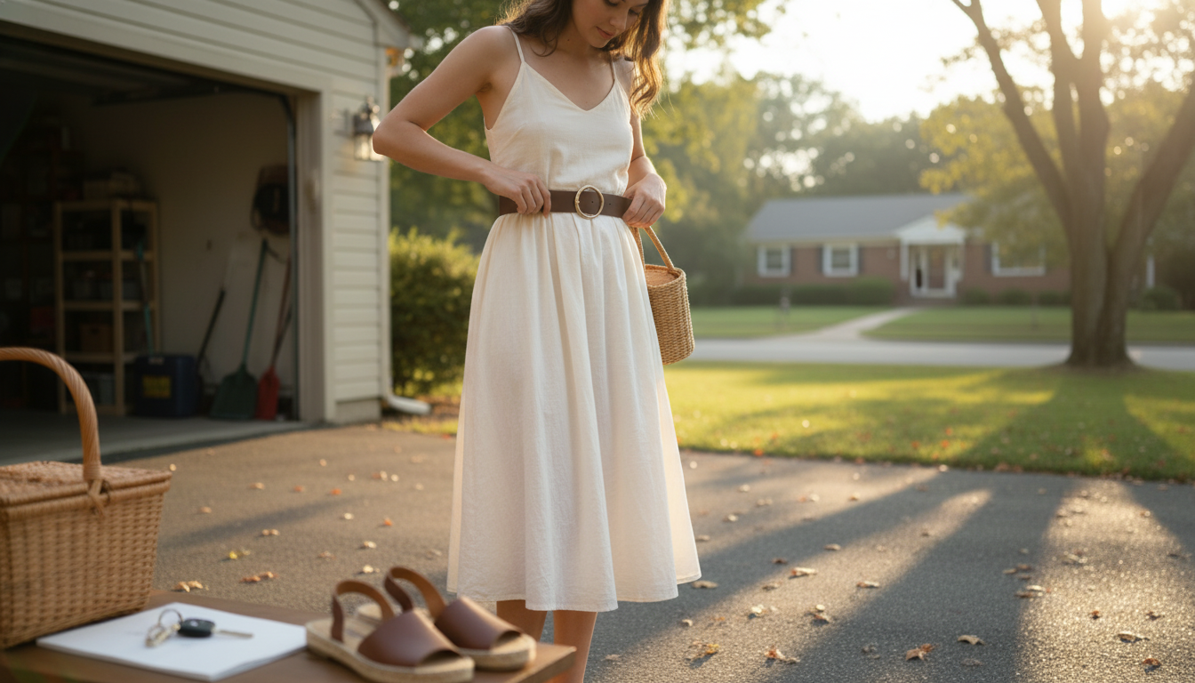 Coffee-Brown Belt Styling Tips to Define Your Waist
