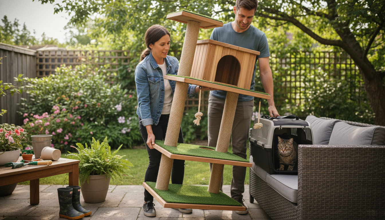 Outdoor Cat Trees: What They Are, Where to Place One