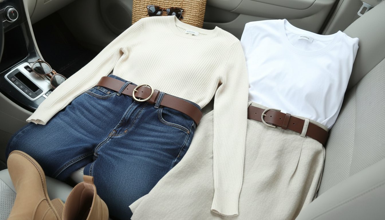 Everyday Outfits to Style a Coffee-Brown Belt