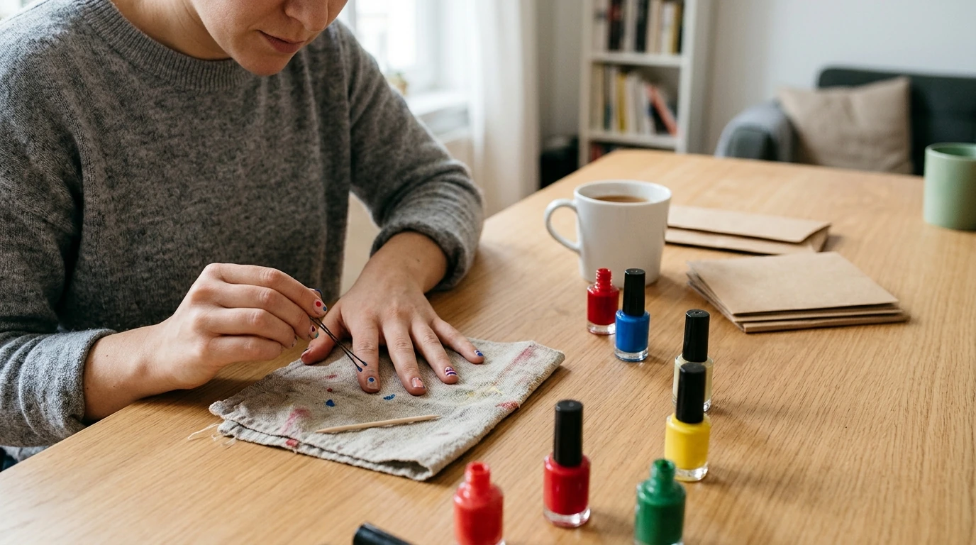 Easy Nail Art at Home Without Special Tools