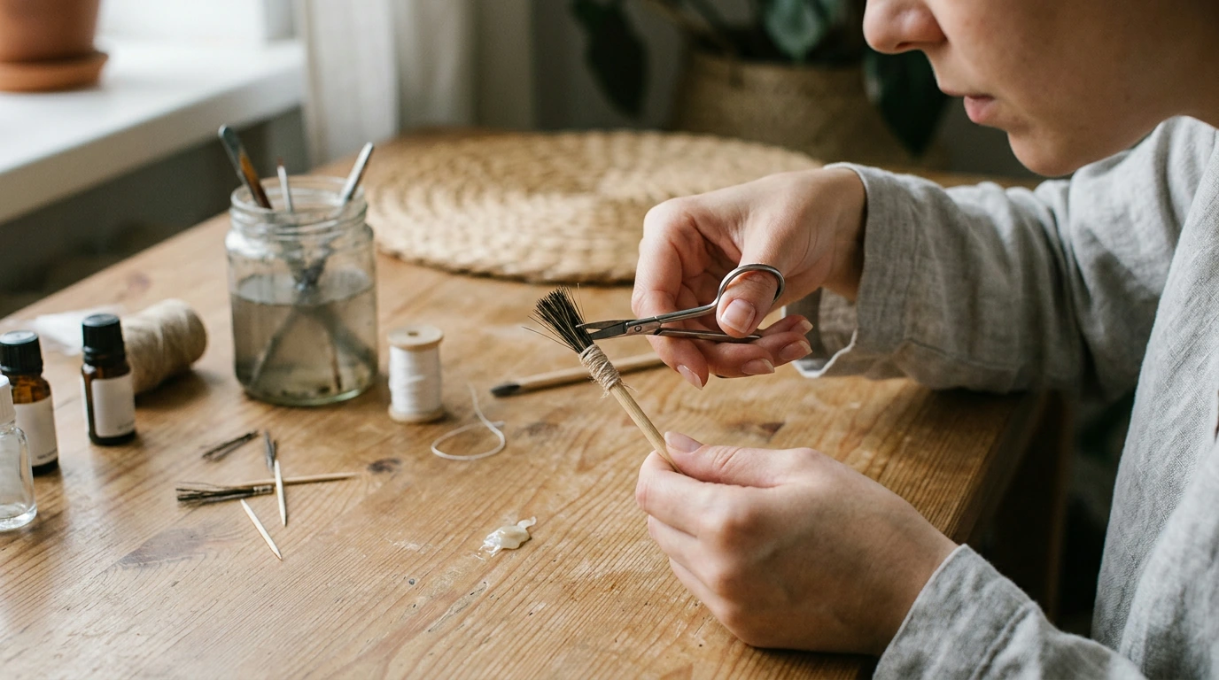 How to Make a Nail Art Brush at Home: DIY Steps