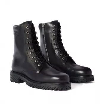 How to Style Off-White Aged Leather Ankle Boots